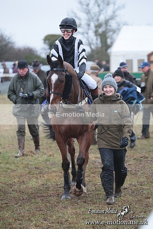 PtP 260125 195 - Cocklebarrow Point-to-Point racing with the Heythrop Hunt 26/01/25