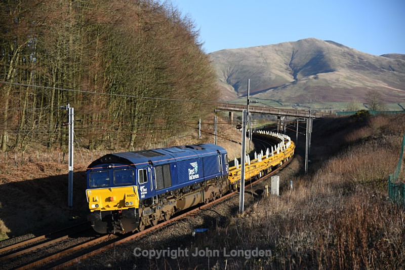 JL - 4.1.17 66423 6K05 Carlisle - Crewe, Beckfoot - West Coast Main Line (north to south)