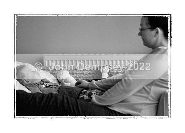 Jack and mum relaxing - Wee Jack