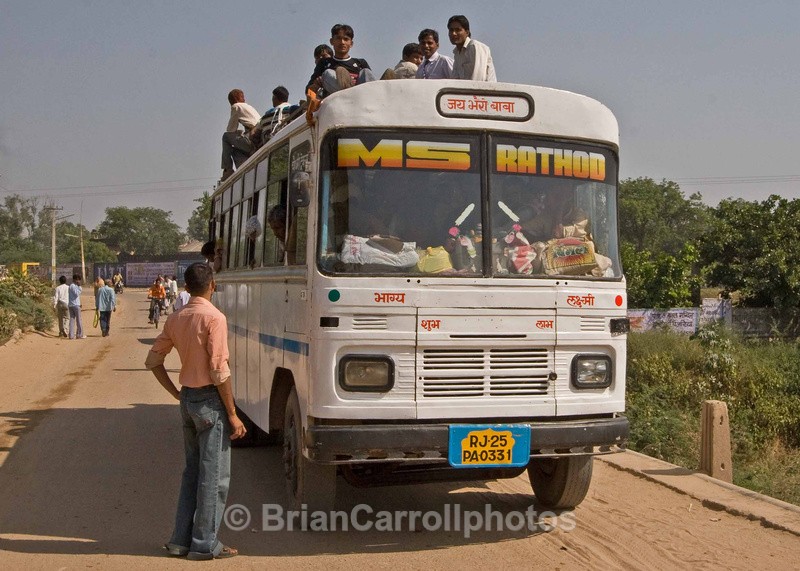 Plenty of room on the roof - Indian Tiger Safari Tour 08