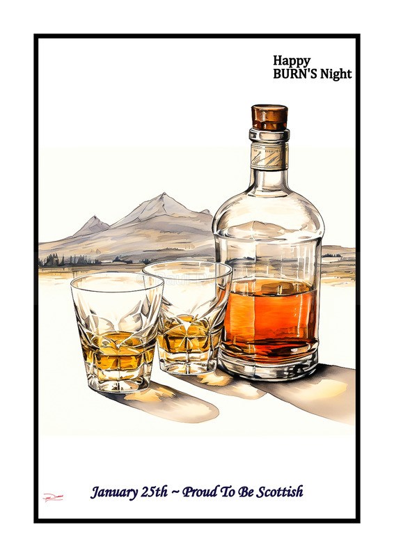 Heritage & Hearth, Burn's Night Paintings by Paul Duddell, Whispers & Strokes - Artist, Painter, and Photographer