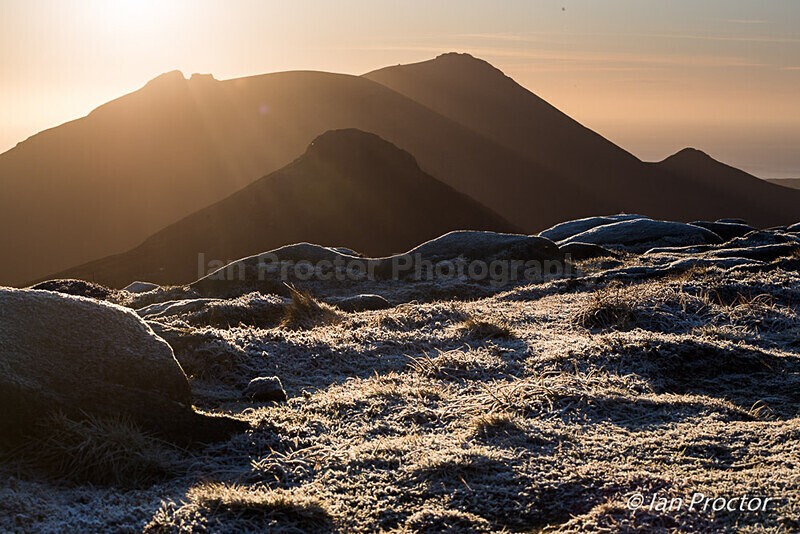 Contours of Doan and Slieve Binnian - Mourne Mountains - Mourne Mountains