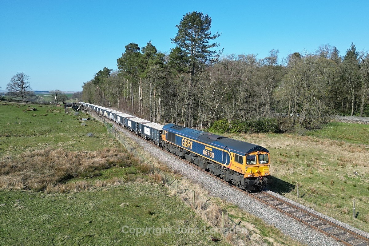 JL - 4.4.25 66760 6H97 Rylstone - Peterborough, Scalehouse South - Latest shots