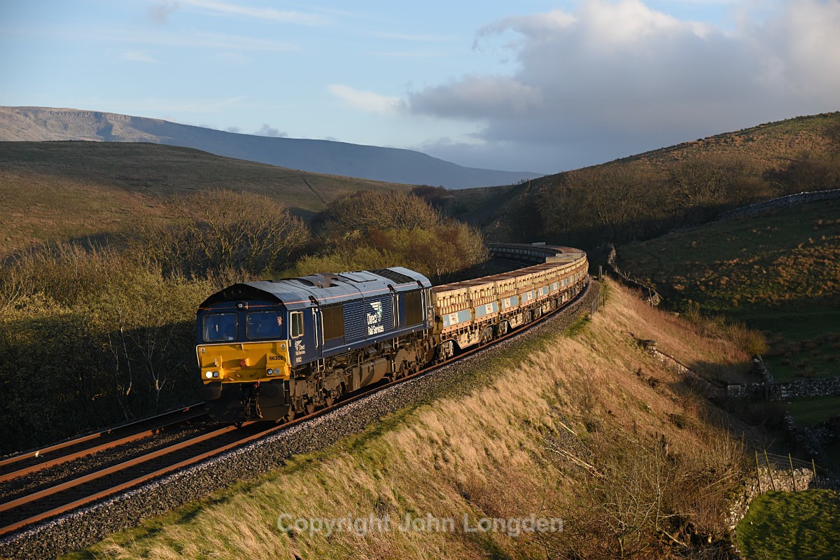 JL - 29.3.19 66302 6C89 Mountsorrel - Carlisle Yard, Birkett Common - Birkett Common (northbound)