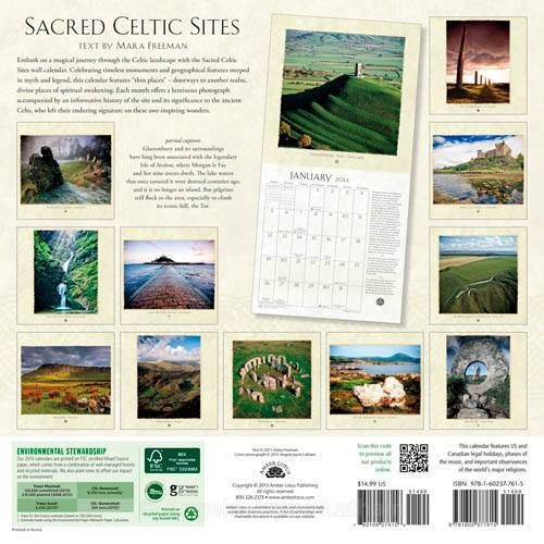 Sacred Celtic Sites Calendar by Amber Lotus