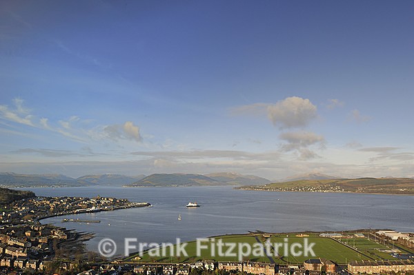 Ferry arriving at Cardwell Bay, Gourock - Scottish scenics