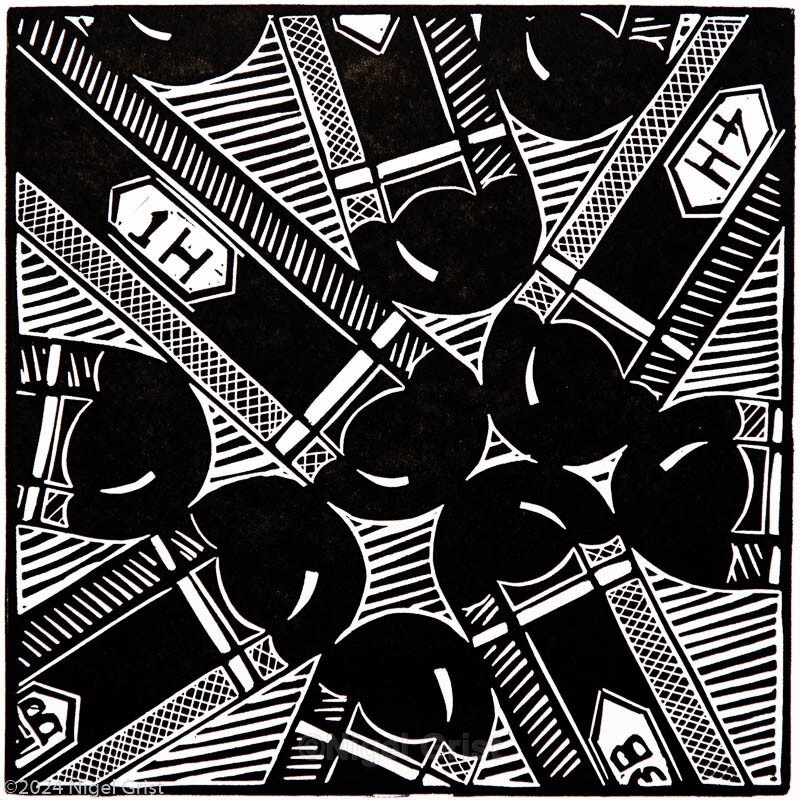  - Linocut