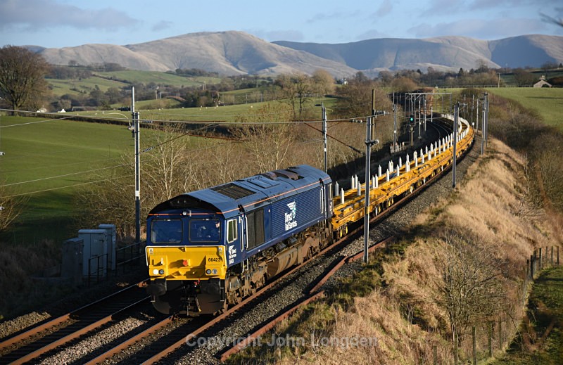 JL - 4.1.17 66423 6K05 Carlisle - Crewe, Docker - West Coast Main Line (north to south)