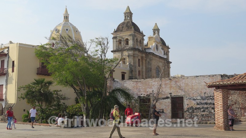 Cathedral from City Walls - Cartagena Colombia