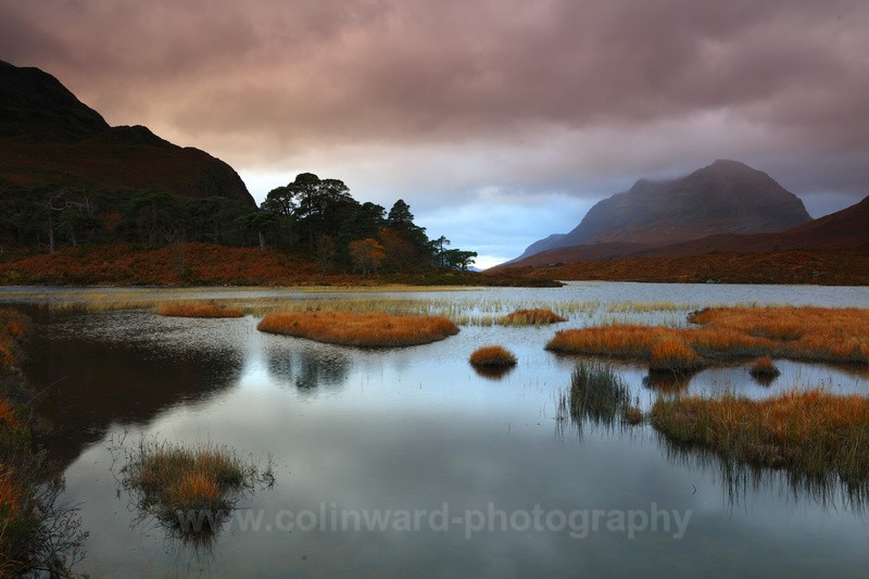 Loch Clair and Liathach to the right. - Scotland