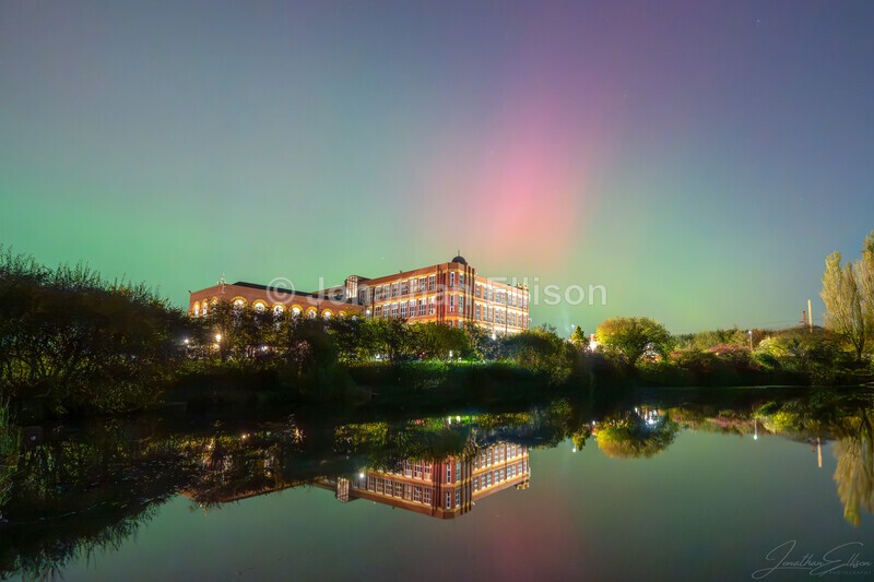 The Northern Lights Over Coppull Mill - Northern Lights