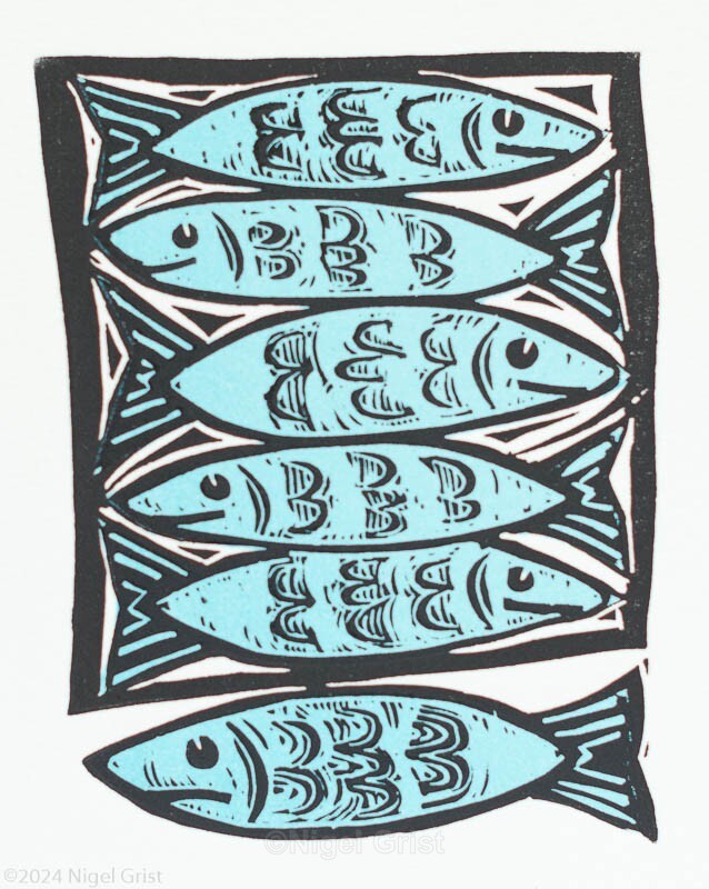  - Linocut