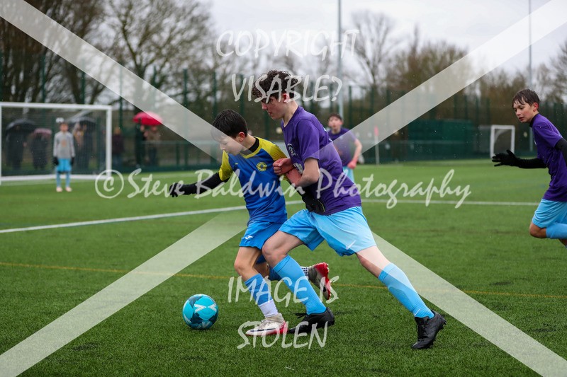 1DX20400 - 2026-02-15 FC Abbey Meads U13 Purple V Royal Wootton Bassett Town Youth U13 Yellow