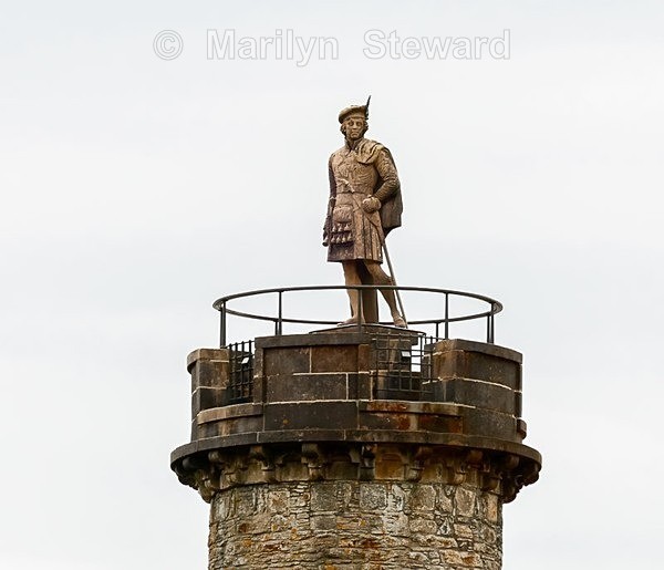 Jacobite Highlander statue near Glenfinnan viaduct-2 - Scotland