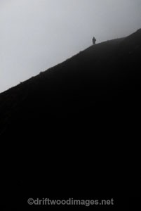 Solitary man, Mount Etna - Sicily, Italy