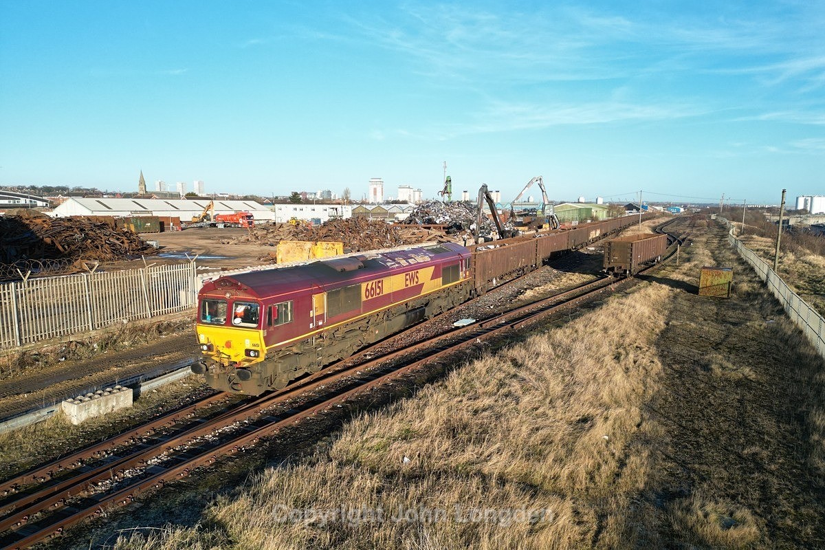 JL - 6.2.25 66151 6V33 Sunderland Ward Bros - Cardiff Tidal - Latest shots