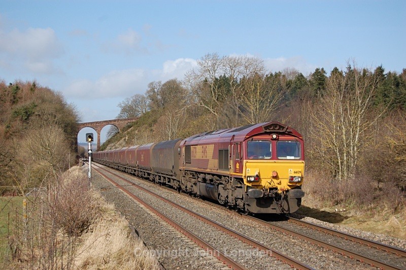 19.3.09 66129 6E85 Hunterston - Drax, Newbiggin - Newbiggin