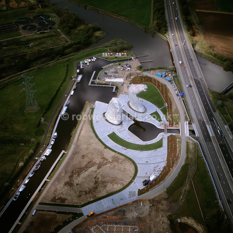 aerial pictures of Scottish canals tourist attractions of Scotland
