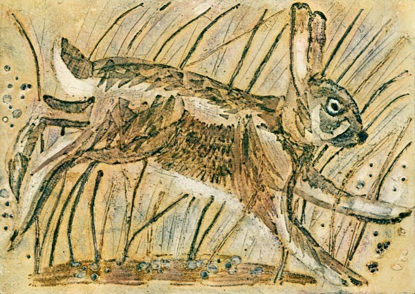 Kicking up the Dust - Collagraphs