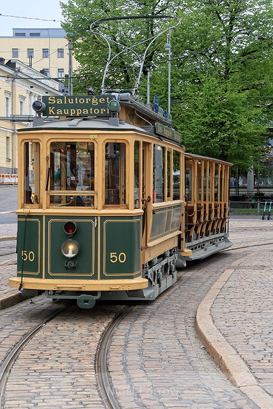 Vintage Tram, Market Square, Helsinki, Finland - Helsinki, Finland