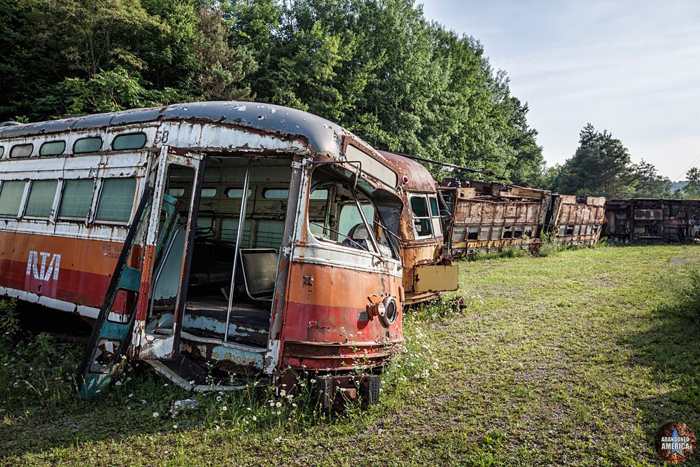 Trolley Graveyard | RTA Line Trolley - The Trolley Graveyard
