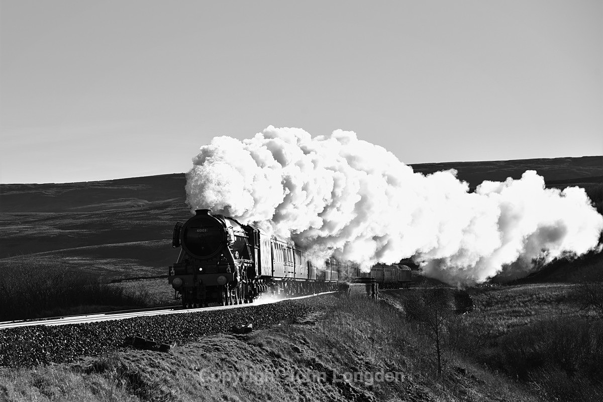 JL - 18.12.21 LNER A3 60103 1Z72 Liverpool Lime St - Carlisle, Lunds - Lunds - Northbound