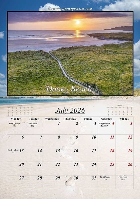 10 July 2026 - 2026 Scenes of Donegal Calendar