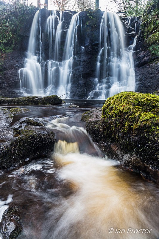 Ess-Na-Crub Waterfall in Full Flow - County Antrim