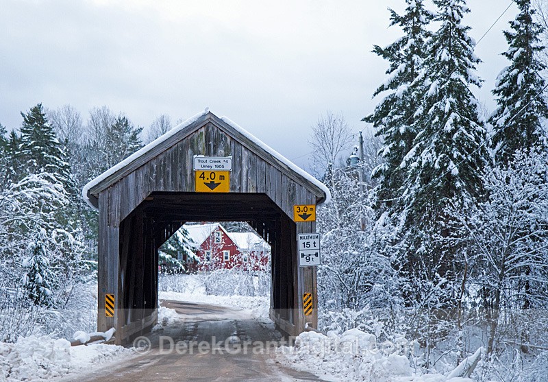 Trout Creek #4 Covered Bridge Urney Waterford - Covered Bridges of New Brunswick