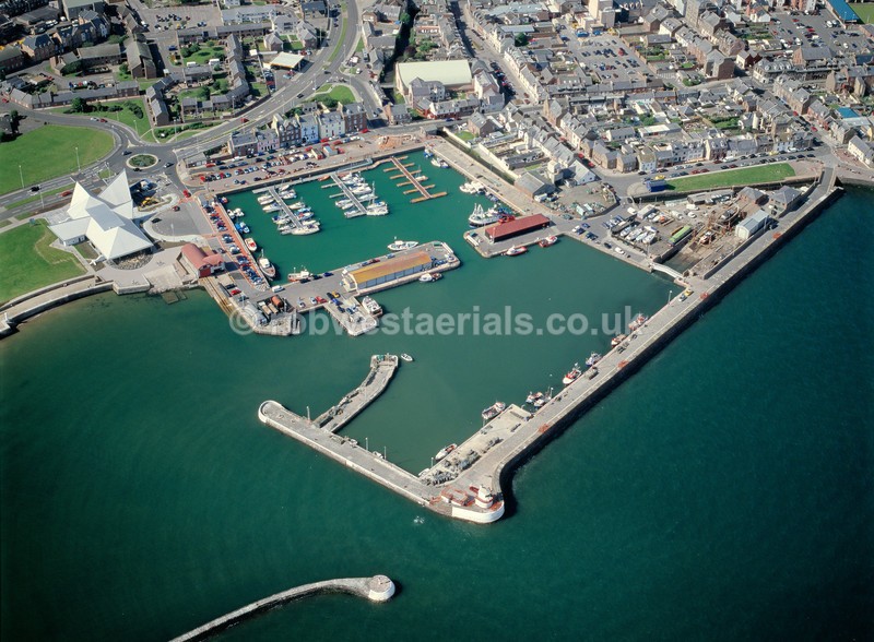 aerial pictures of Scottish east coast coastline coastal fishing towns villages of Scotland