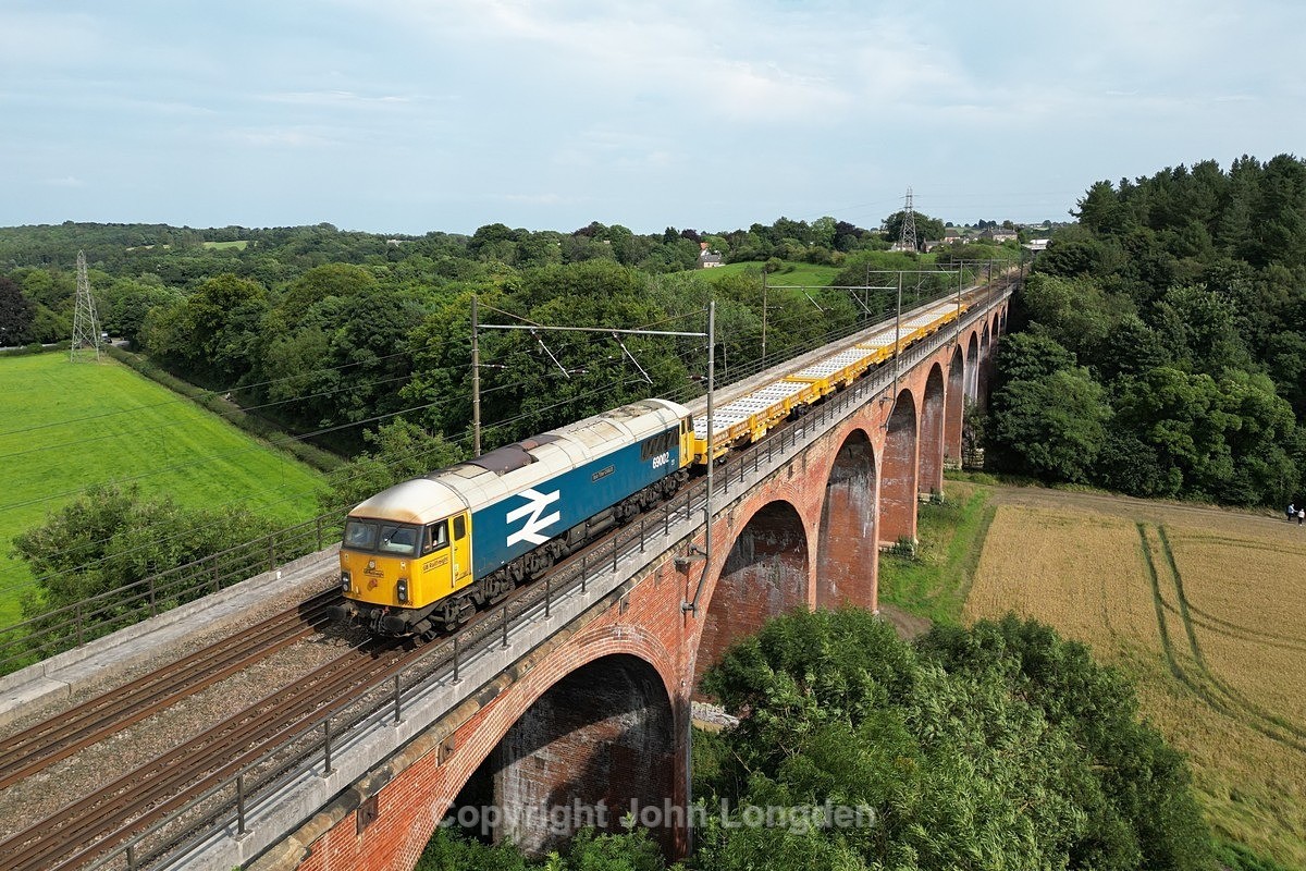 JL - 2.8.24 69002 6N71 Doncaster - Tyne Yard, Croxdale Viaduct - Latest shots