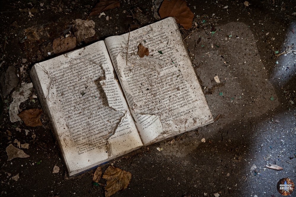 Decayed book, Holmesburg Prison, Philadelphia PA | Abandoned America by Matthew Christopher