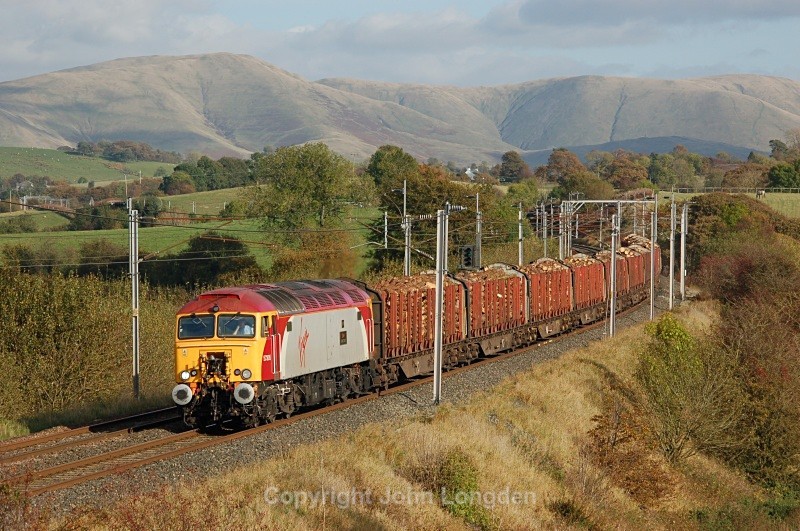 16.10.09 - 57305 'Alan Tracey' 6J37 Carlisle - Chirk, Docker - West Coast Main Line (north to south)