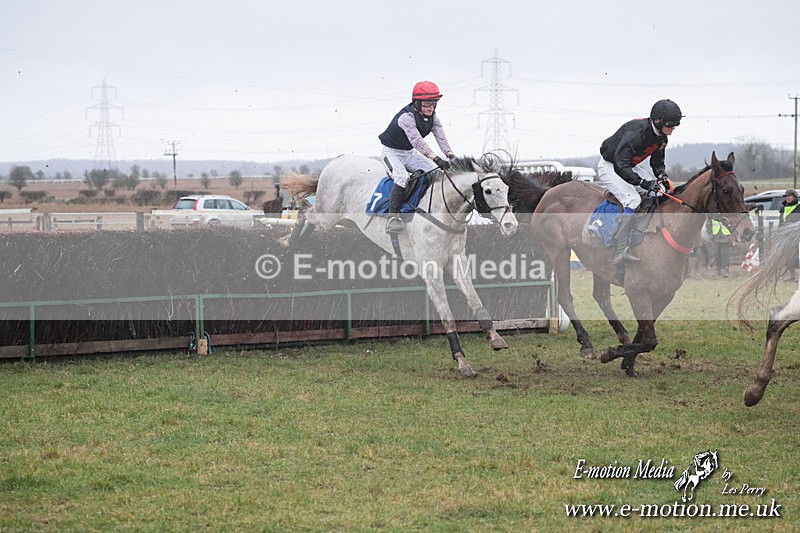 PtP 260125 557 - Cocklebarrow Point-to-Point racing with the Heythrop Hunt 26/01/25
