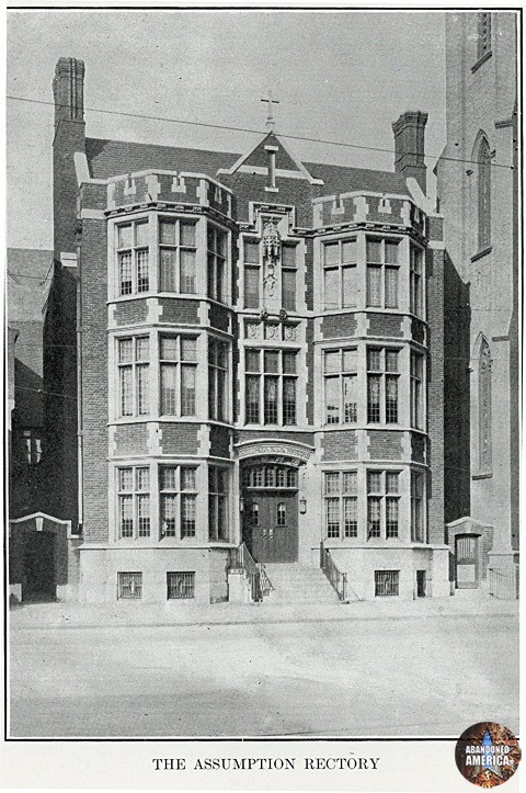 historical photographs of the church of the assumption, philadelphia pennsylvania - presented by matthew christopher murray of abandoned america
