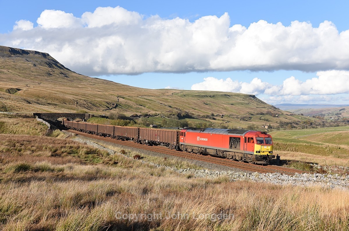 JL -11.1.18 60063 6E97 Kirkby Thore- Tees Dock, Ais Gill - Ais Gill (road bridge southbound)