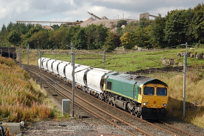 26.9.12 - 66741 6Z58 MWO 11.00 Hardendale - Lackenby, Shap Beck - West Coast Main Line (north to south)