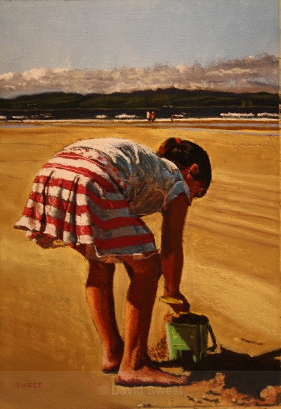 Beach Girl - Portstewart - Paintings