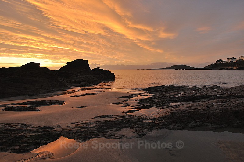 Sunset at Low Tide Looe - Looe