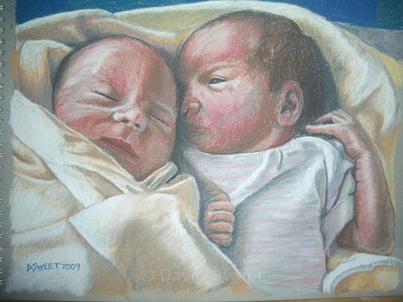 Study for Womb Mates - Children's Portraits