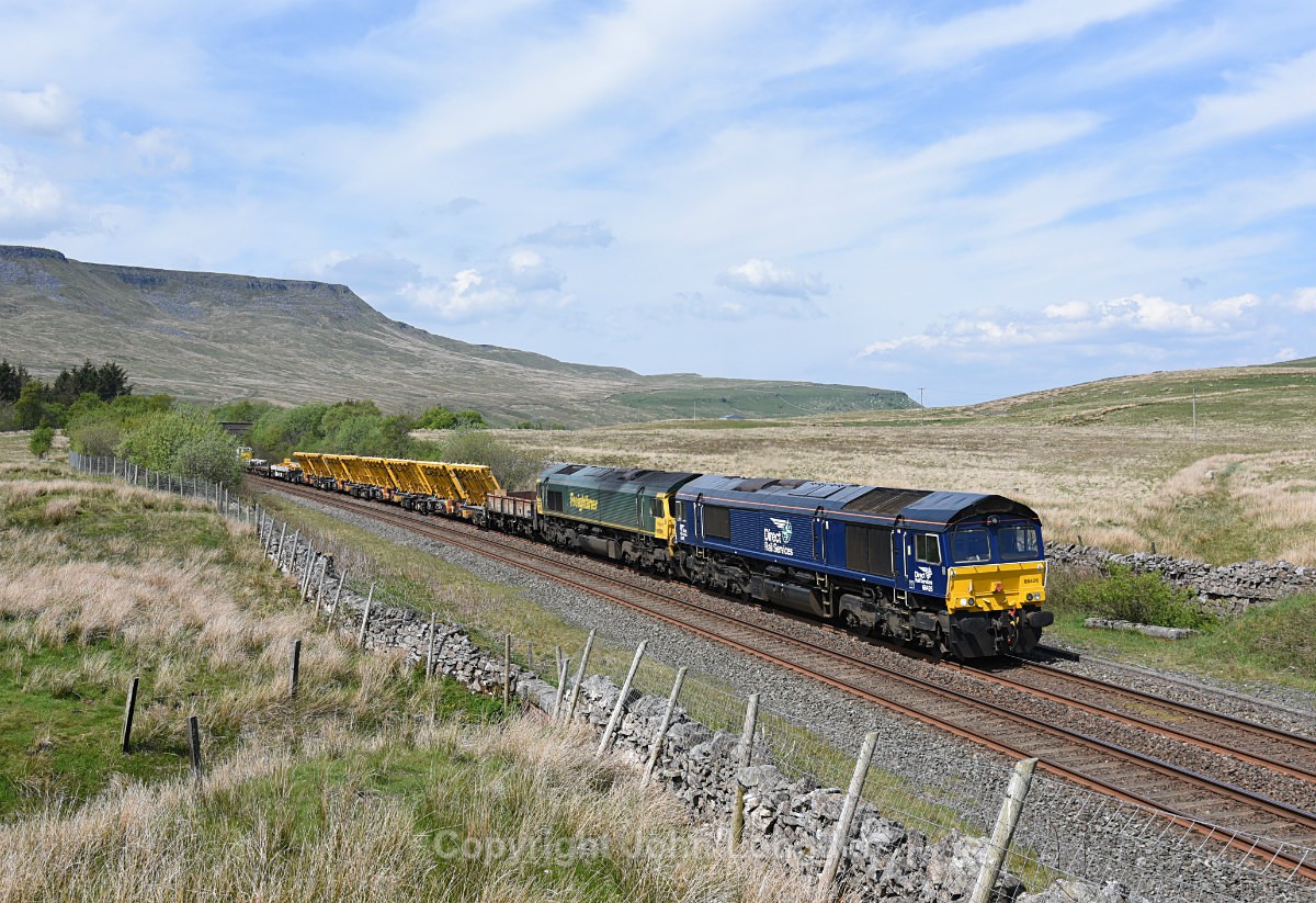 JL - 21.5.18 66426 66539 6K05 Carlisle - Crewe, Ais Gill - Ais Gill - Summit