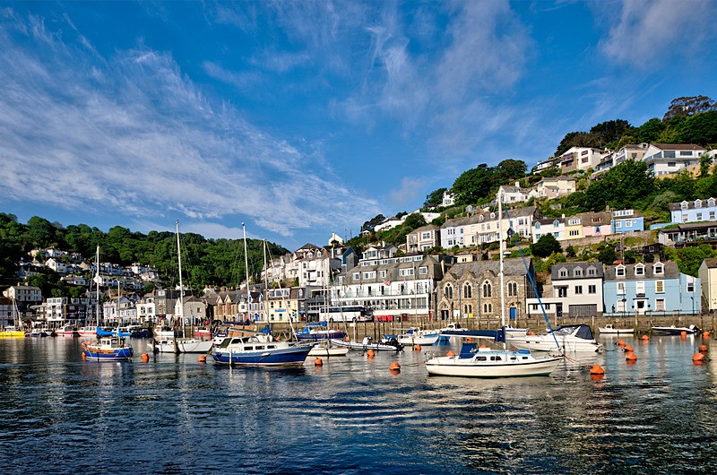 Early morning view across the river to West Looe - Looe