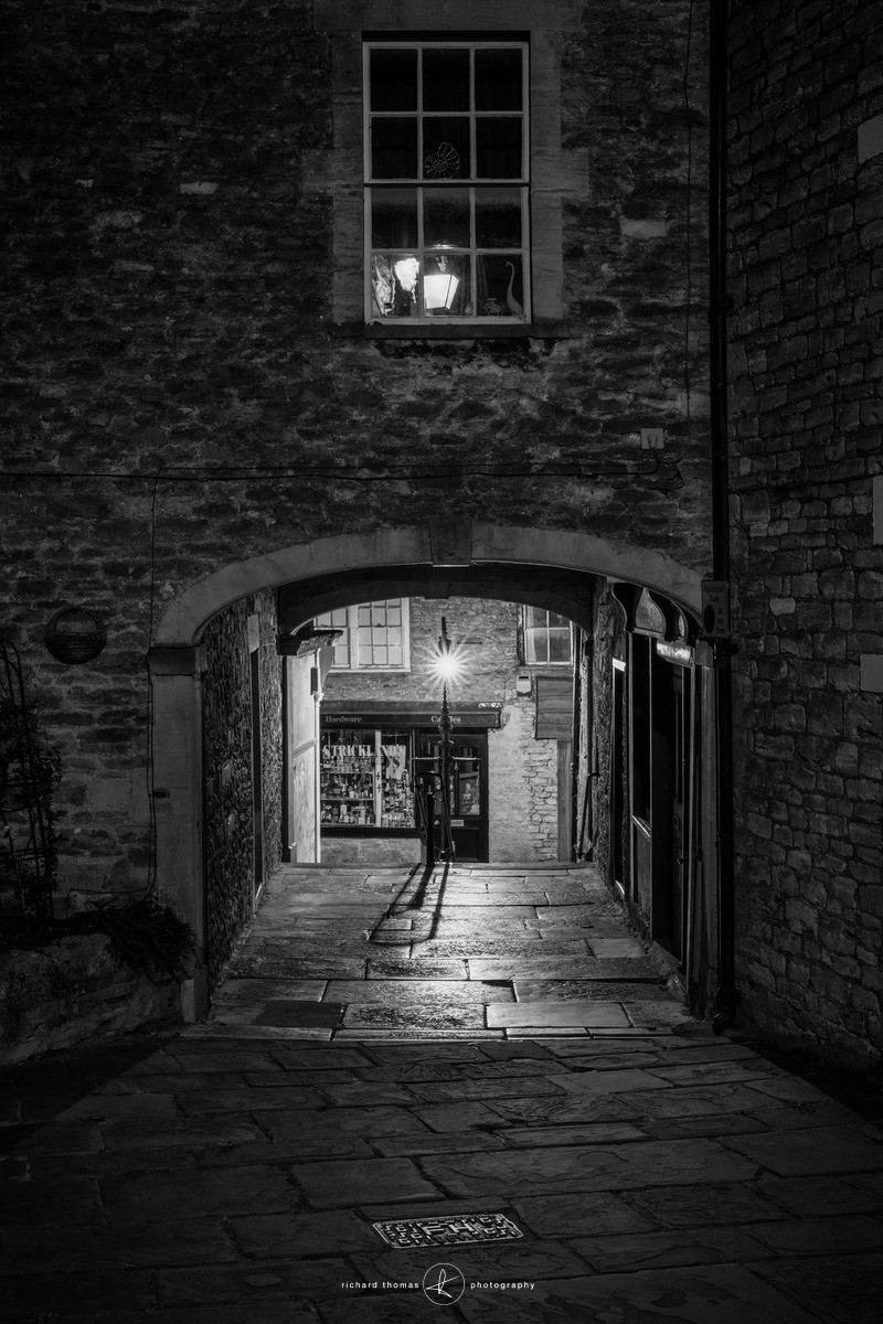 Frome in Somerset at night
