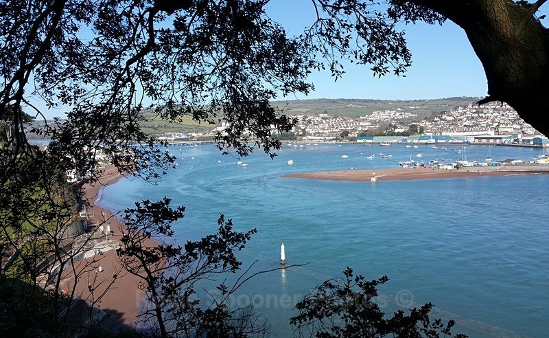 Looking down on Teignmouth and Shaldon from the coast path - Teignmouth and Shaldon