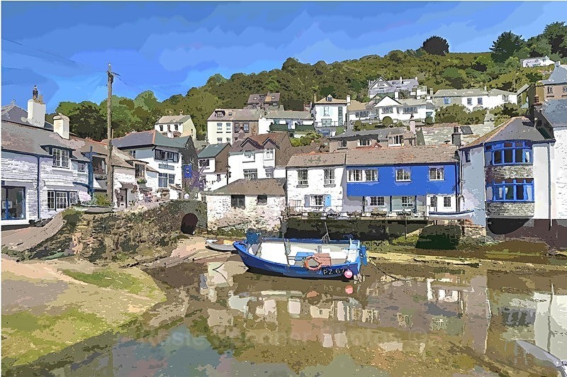 Low Tide by the bridge - Polperro