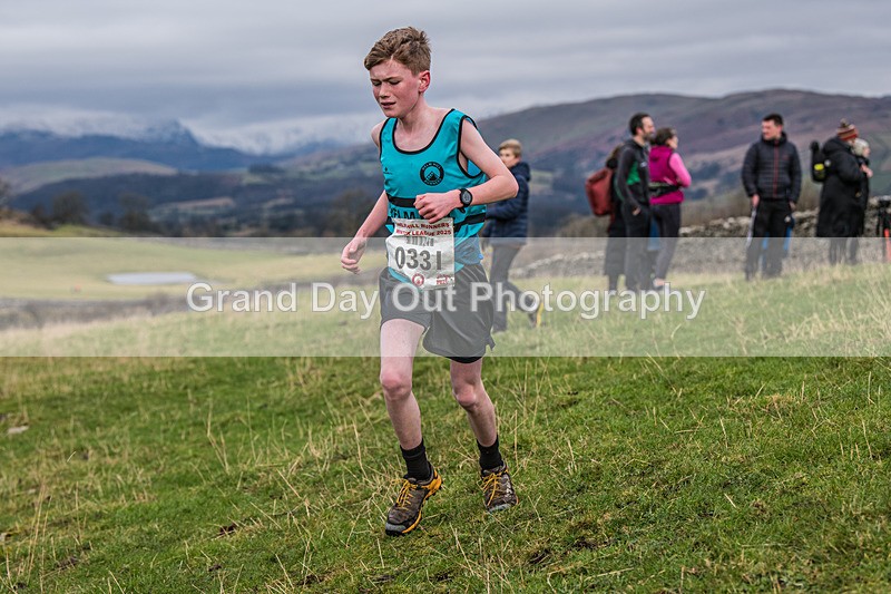 Cunswick U13-94 - Kendal Winter League Cunswick Scar Junior Under 13 Fell Race Sunday 26th January 2025