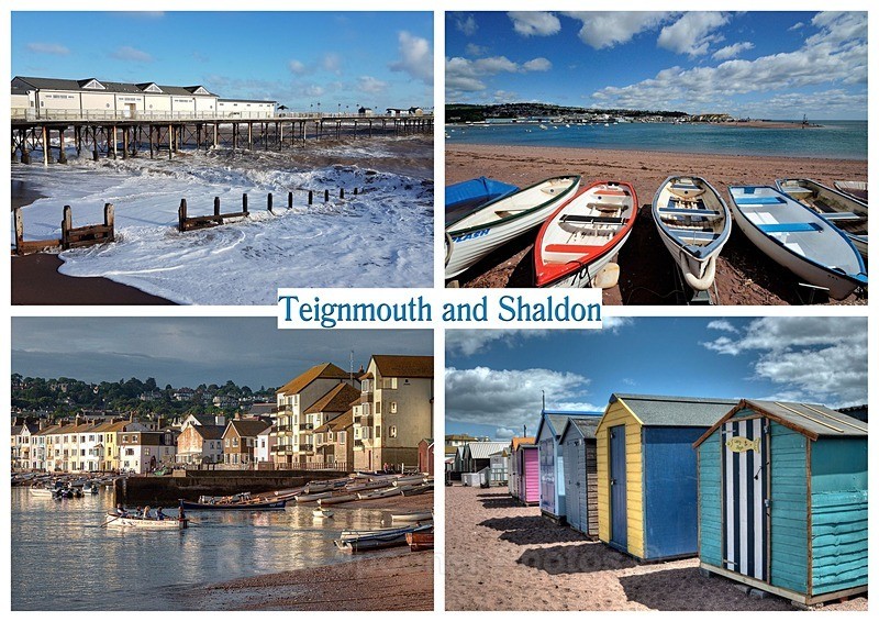 RSPO13 Postcard Teignmouth and Shaldon Views - Teignmouth and Shaldon Postcards