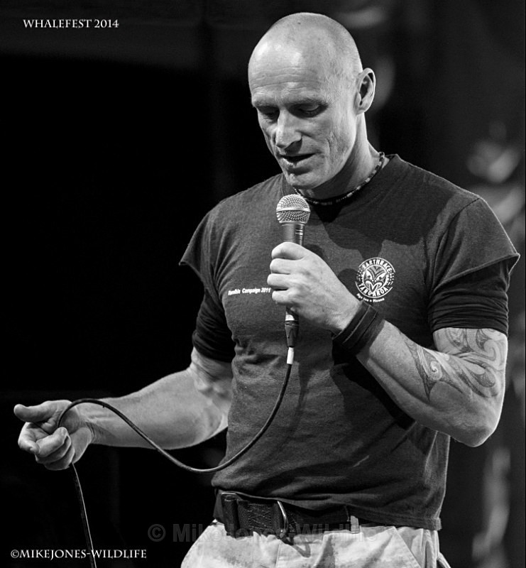 Pete Bethune (Earthrace) at Whalefest - The celebrity speakers from Whalefest 2014 in Brighton