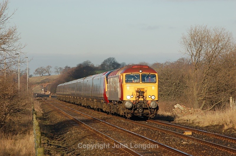 28.1.06 - 57309 & 390025 07.35 Glasgow - Euston, Kirkby Thore - Kirkby Thore