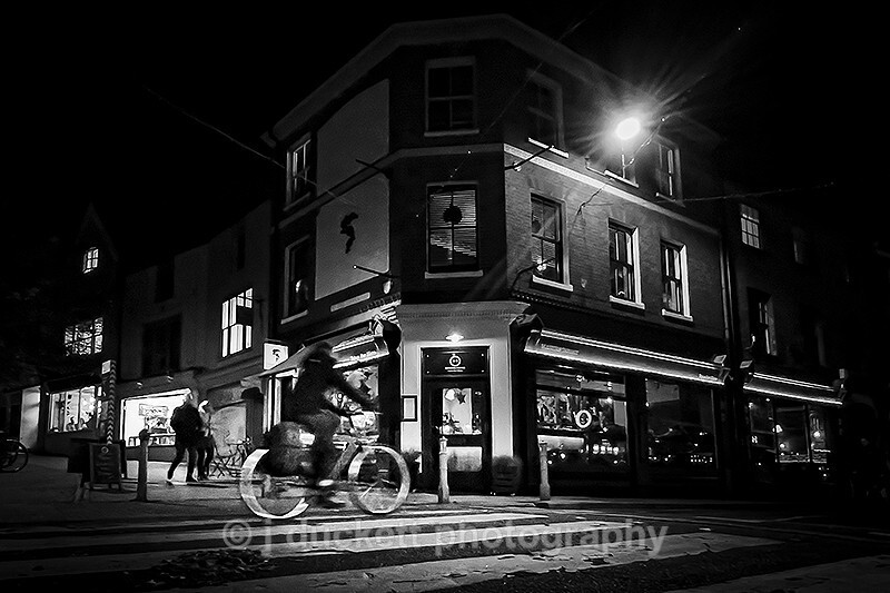 Cyclist at Night